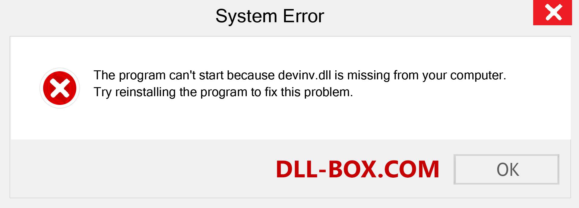  devinv.dll file is missing?. Download for Windows 7, 8, 10 - Fix  devinv dll Missing Error on Windows, photos, images